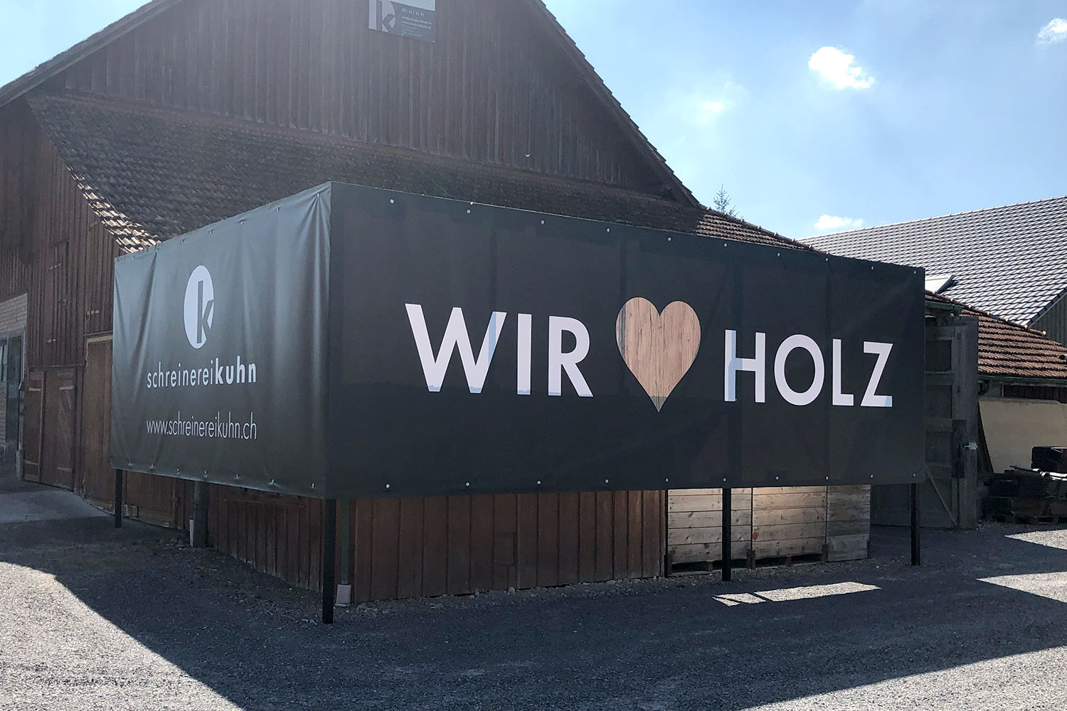 Megabanner – Schreinerei Kuhn